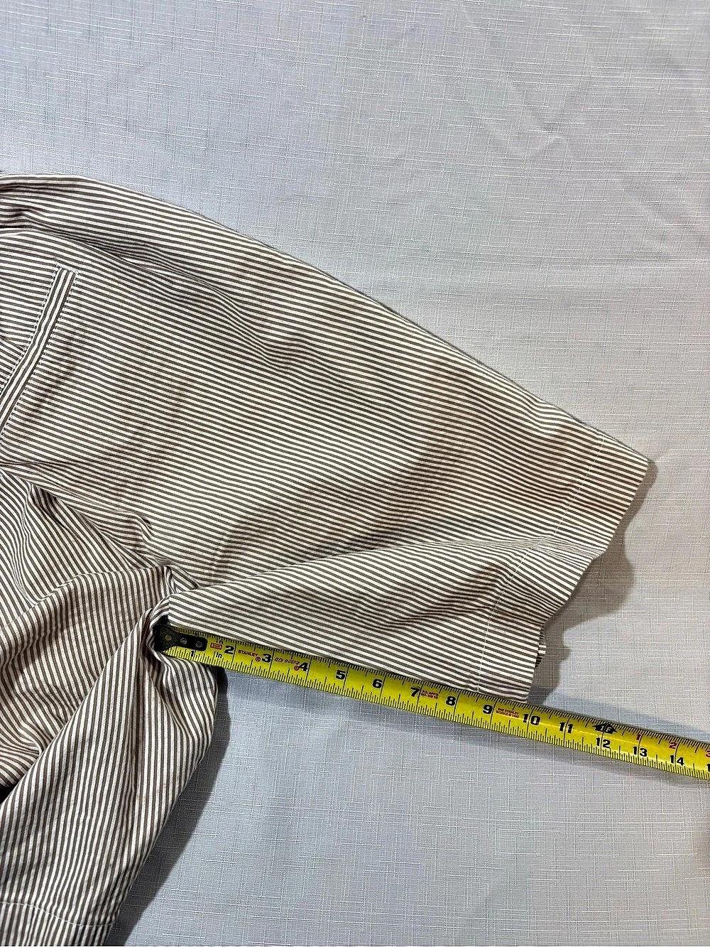 Island's End High Rise Shorts Striped Shorts in Brown & White Size 4 - Picture 7 of 8